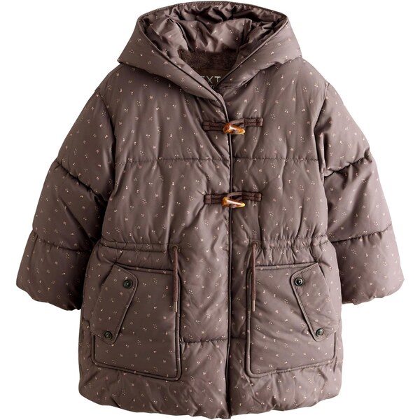 Next Kabát čokoládová / zelená / ružová 66238240