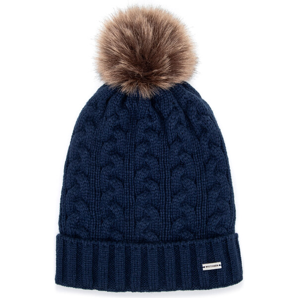 Wittchen Dámska modrá čiapka s brmbolcom – štýlový a hrejivý doplnok 66067226