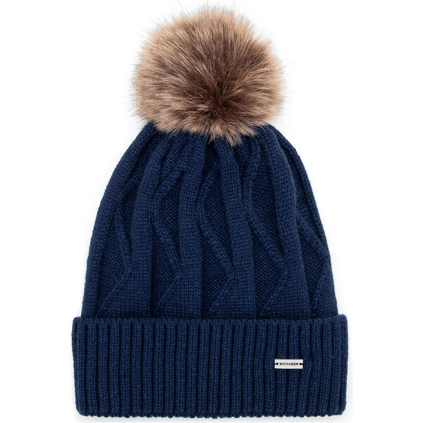 Wittchen Dámska modrá čiapka s nadýchaným brmbolcom – štýl a pohodlie 66067217