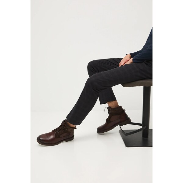 Kožené vysoké topánky Medicine 66514474