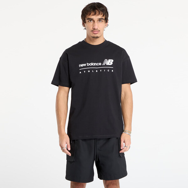 Tričko New Balance Linear Graphic T-Shirt Black M 65763077