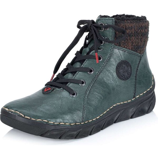 Dámska členková obuv RIEKER 55040-54 zelená W5 65762956