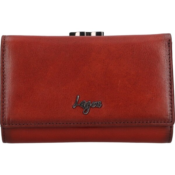 Lagen Dámska kožená peňaženka LGW 2641D koňak 65763157