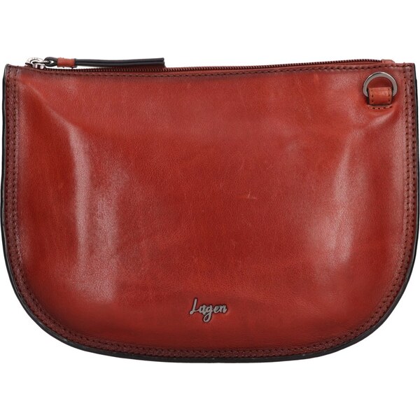Lagen Dámska kožená kabelka LGB 2199 koňak 65763163
