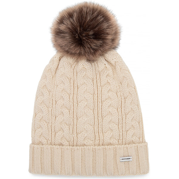 Wittchen Dámska svetlobéžová čiapka s brmbolcom — teplo a štýl na 66067223