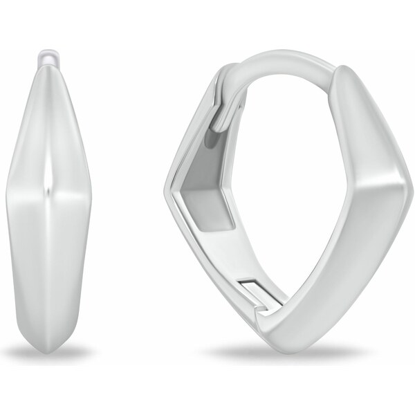 Brilio Silver Moderné hranaté náušnice zo striebra EA1214W 66585712