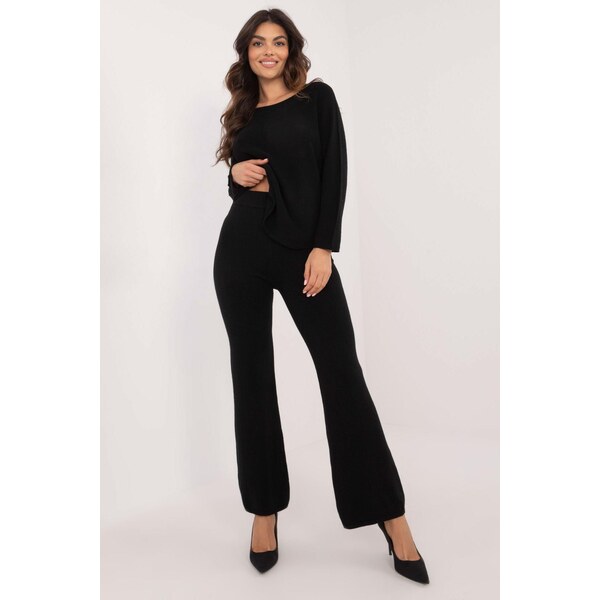 MladaModa 2-dielna svetrová súprava model 21951 čierna 65780859