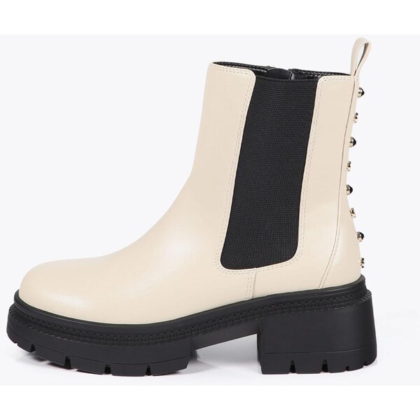 Lola Casademunt Chelsea čižmy krémová / čierna 65772959