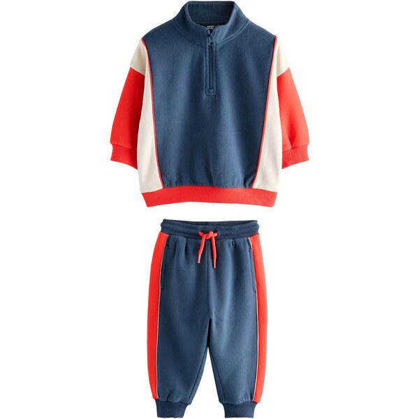 Next Joggingová súprava námornícka modrá / červená / biela 65893549