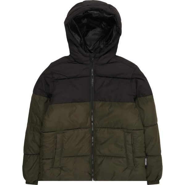 Jack & Jones Junior Zimná bunda MAZE hnedá / tmavozelená 65774755