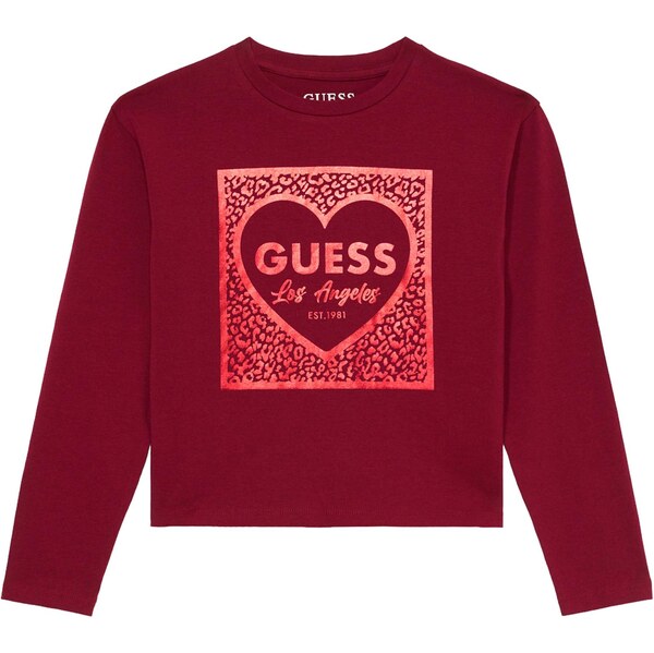 GUESS Tričko jasne červená 65774387