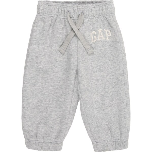 GAP Nohavice sivá melírovaná / biela 65774628
