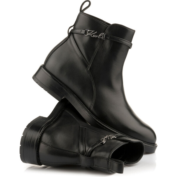 ČLENKOVÁ OBUV KARL LAGERFELD BLAKE SIGNIA ANKLE BOOT 67047516