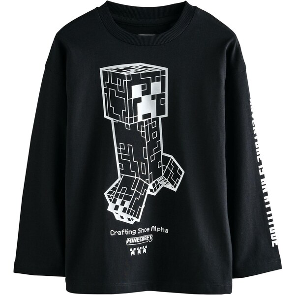 Next Tričko Minecraft čierna / biela 65891938