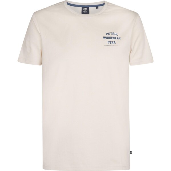 Petrol Industries Tričko enciánová / biela ako vlna 65774700