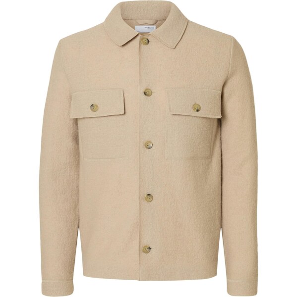 SELECTED Prechodná bunda SLHNealy tmavobéžová 65774639