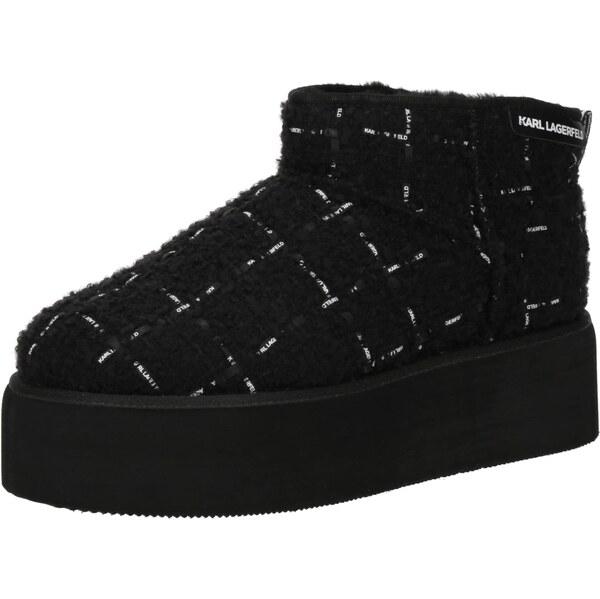 Karl Lagerfeld Nízke čižmy čierna / biela 65774940