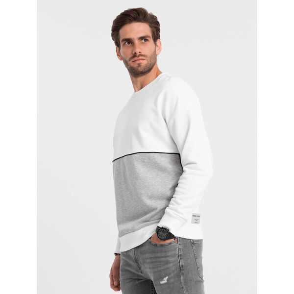 Ombre Mens OVERSIZE sweatshirt with contrasting color combination 65802154