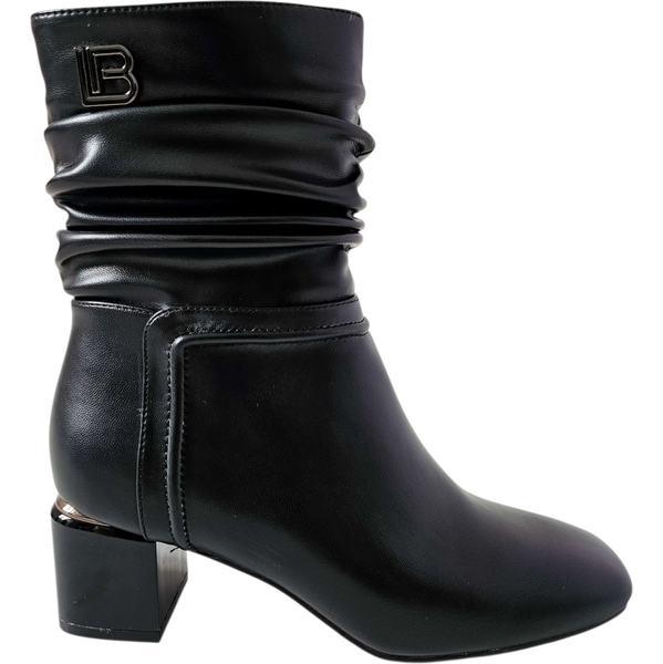 Elegantné členkové čižmy Laura Biagiotti RD Calf Black 65780790