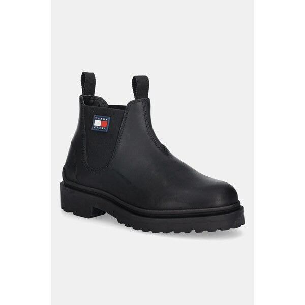 Kožená obuv Tommy Jeans TJM CHELSEA LEATHER 65781935