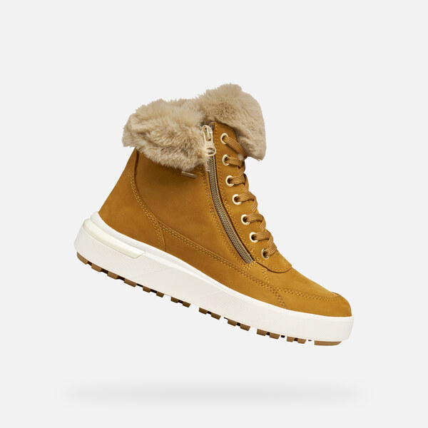 Yellow Womens Ankle Boots Geox Dalyla B ABX - Ladies 65782143