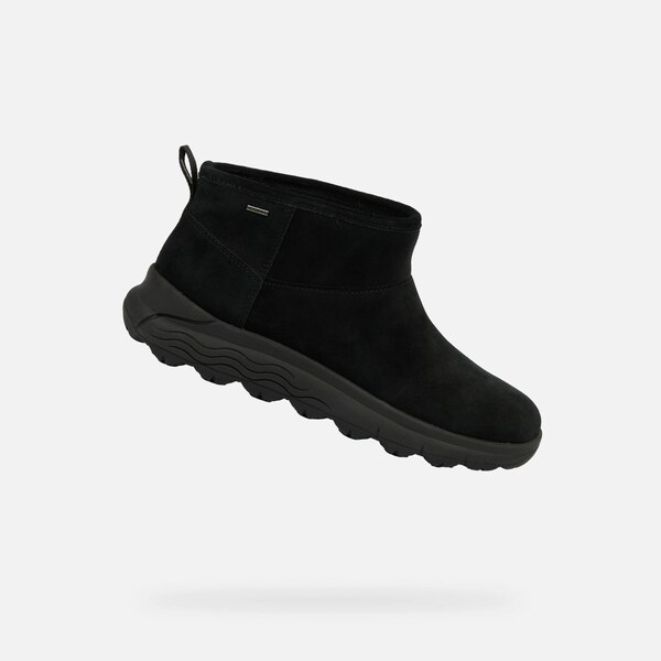 Geox Spherica 4x4 B ABX Black Womens Ankle Boots - Ladies 65782151