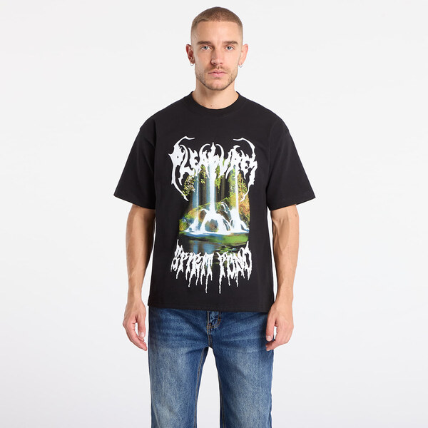 Tričko PLEASURES Pond T-Shirt Black M 65782284