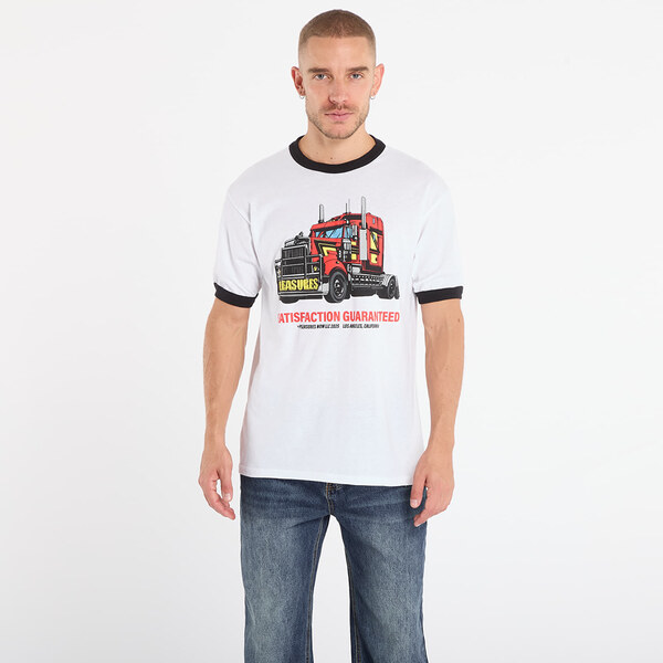 Tričko PLEASURES Big Load Ringer T-Shirt White M 65782321