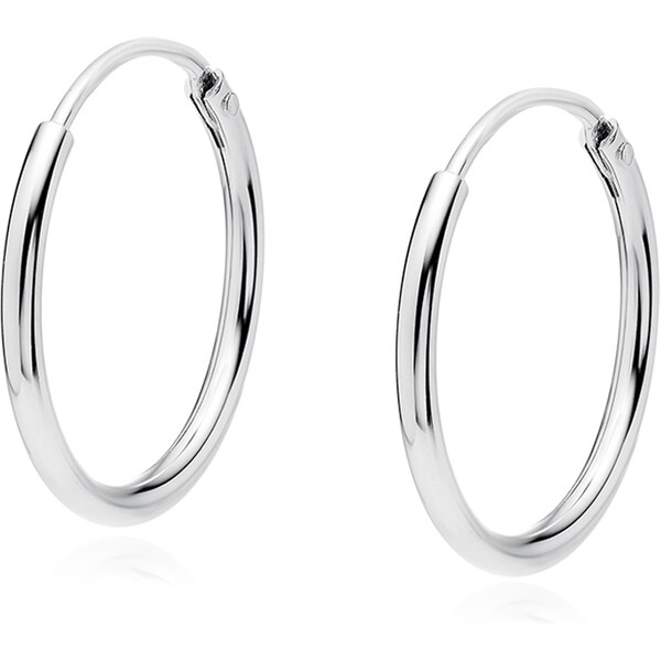 Olivie Strieborné 16mm KRÚŽKY 7166 37376696