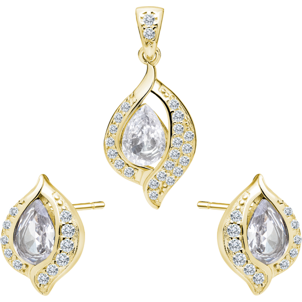 Olivie Súprava strieborných šperkov LUNA GOLD 9872 66031609