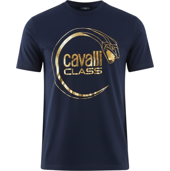 CAVALLI CLASS Snake II. Blue tričko 65783643