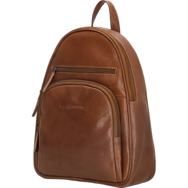 Hide & Stitches Hnedý prémiový kožený ruksak „Notch“ 65782722