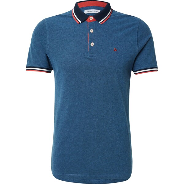 JACK & JONES Tričko JJEPaulos tmavomodrá / modrá melírovaná / jasne 18952590