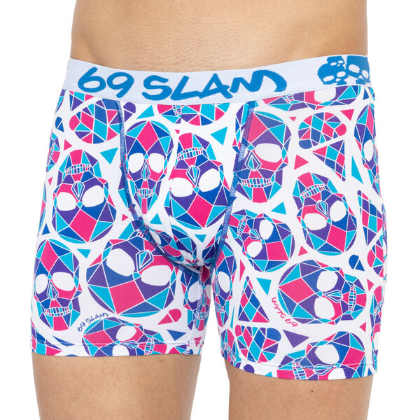 Pánske boxerky 69SLAM fit skullmond white 65783535