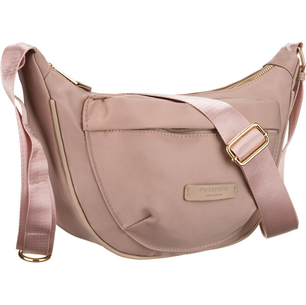 Dámska ružová nylonová listová kabelka Peterson – ženský mestský štýl 65785185