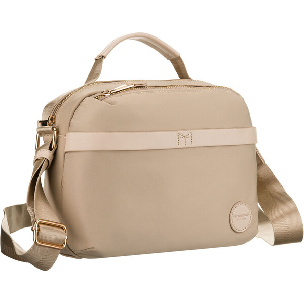 Peterson Dámska béžová nylonová listová kabelka – kompaktná, ľahká a 65785193