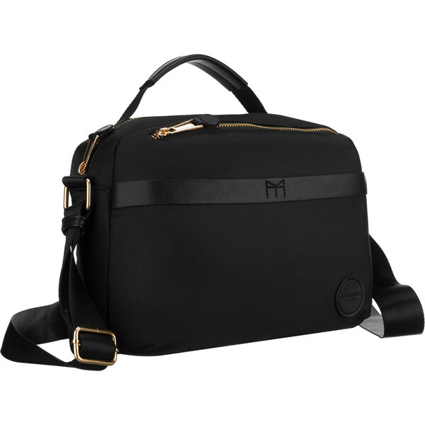 Peterson Dámska čierna nylonová listová kabelka – kompaktná, praktická 65785192