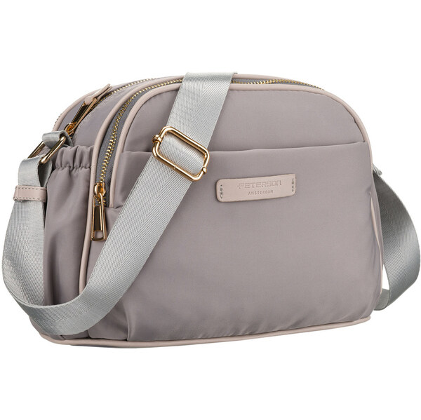Peterson Dámska šedá listová kabelka z nylonu – praktická s 65785195