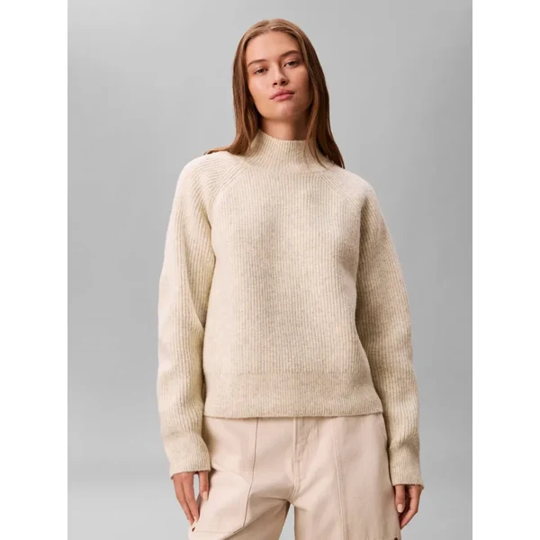 Calvin Klein Jeans Polorolák | regular fit | s prímesou vlny 65786401