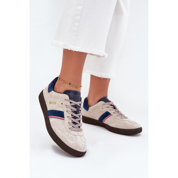 Big Star Shoes Zamszowe Niskie Sneakersy Damskie Big Star SS274679 HI 66663538