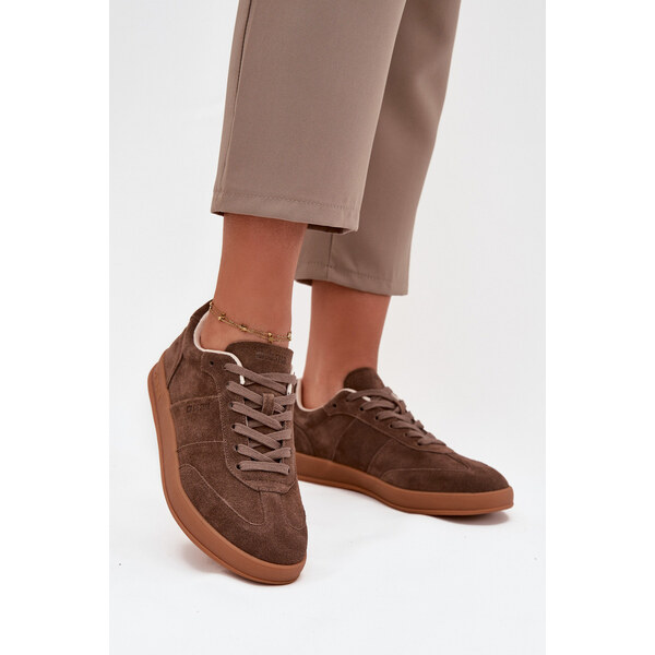 Big Star Shoes Zamszowe Sneakersy Damskie Big Star SS274676 HI-POLY 66663541