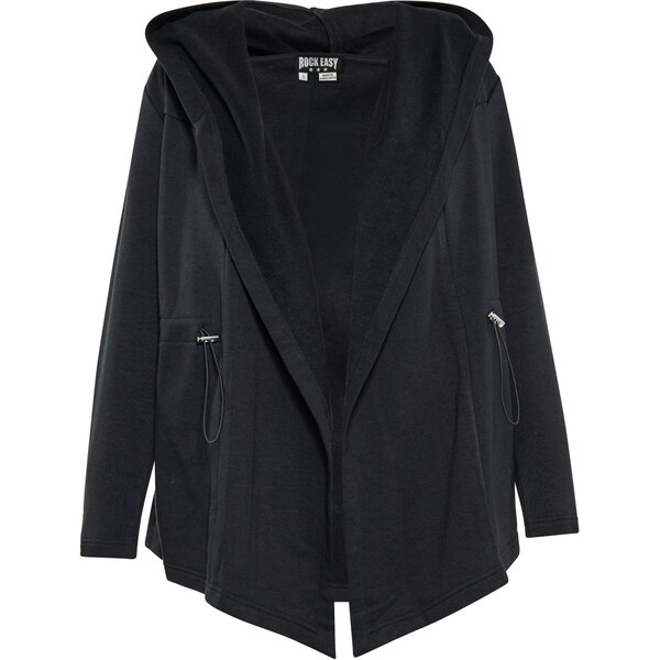 ROCKEASY Tepláková bunda čierna 65792172