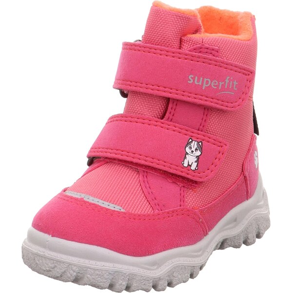 SUPERFIT Snehule HUSKY1 striebornosivá / tmavooranžová / ružová 65792604