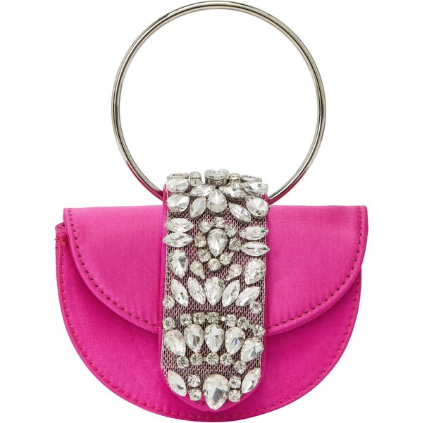 faina Listová kabelka fuksia / strieborná / priehľadná 66140055