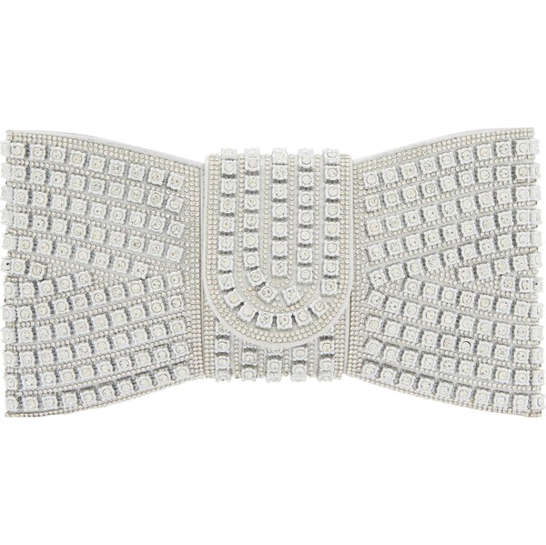 faina Listová kabelka strieborná 66140281