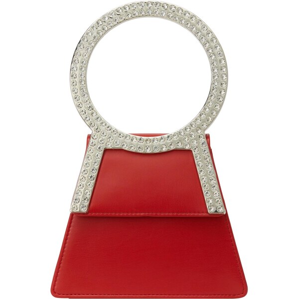 faina Kabelka červená / strieborná / priehľadná 66139997