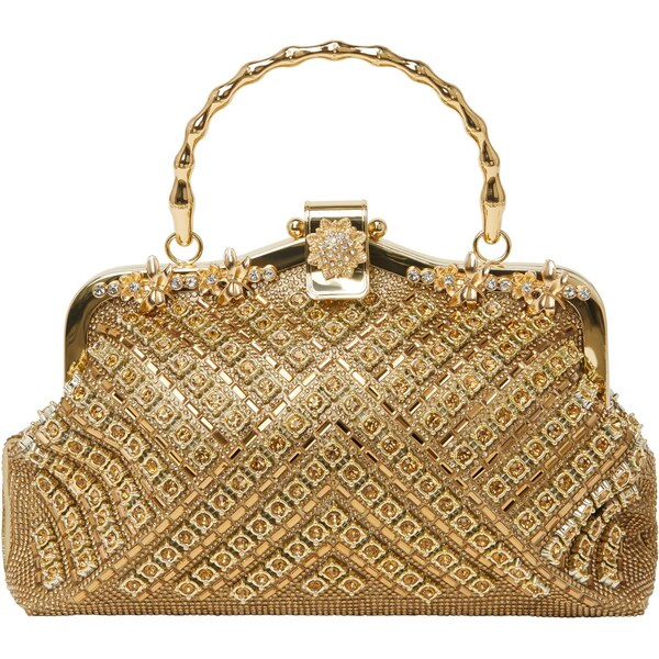 faina Listová kabelka zlatá 66140107