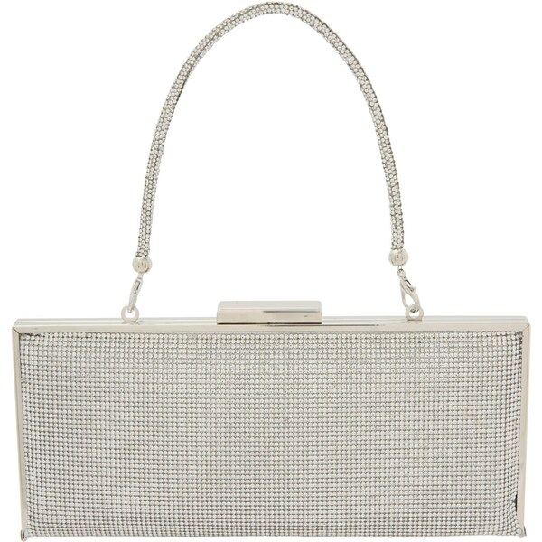 faina Listová kabelka strieborná 66140379