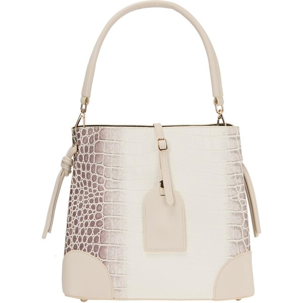 NAEMI Kabelka hnedá / biela 65794107