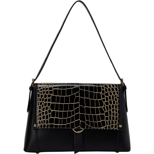 faina Kabelka na rameno zlatá / čierna 66140075